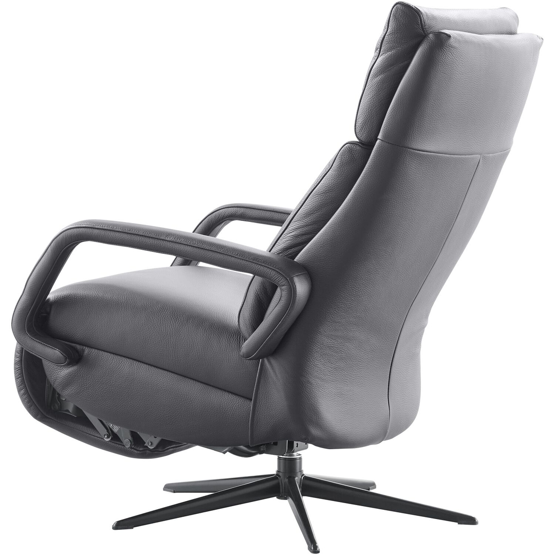 Relaxfauteuil Orona small zwart leer