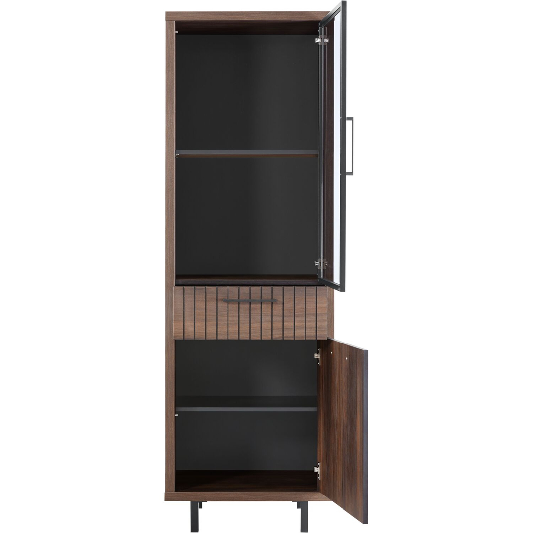 Opbergkast Tenino 200x65x45 cm bruin