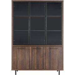 Vitrinekast Tenino 200x140x45 cm bruin