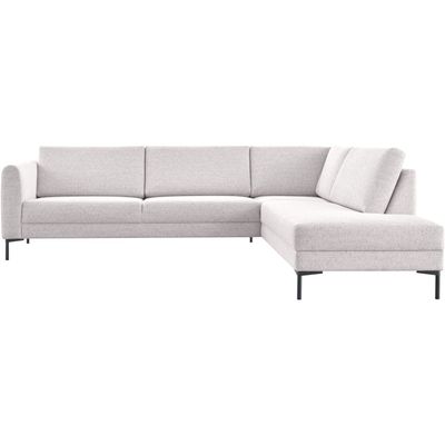 Hoekbank rechts Arluno grijs basic comfort
