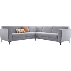 Hoekbank Ridgway grijs basic comfort