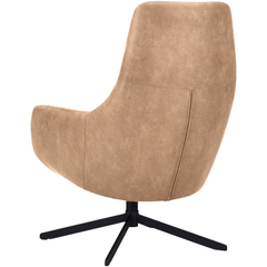 Draaifauteuil Kenmare microleder lichtbruin