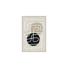 Schilderij Kolding 120x80 beige lijst