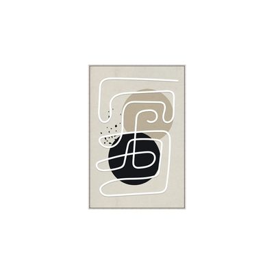 Schilderij Kolding 120x80 beige lijst