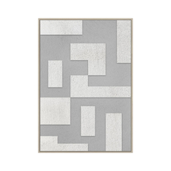 Schilderij Kolding 120x80 cm beige lijst