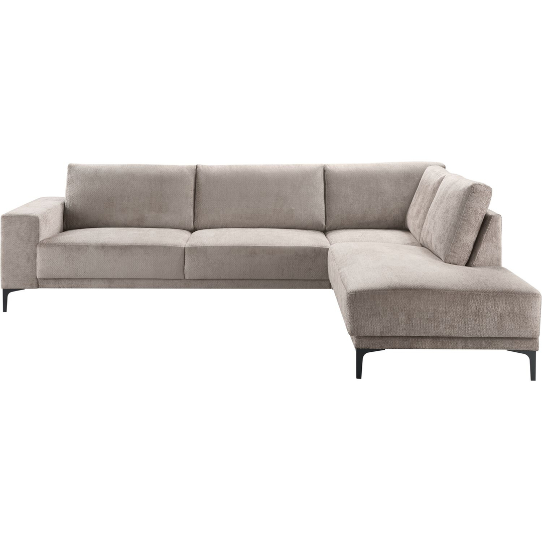 Hoekbank rechts Clanton taupe basic comfort