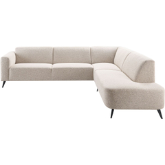 Hoekbank rechts Micco beige basic comfort