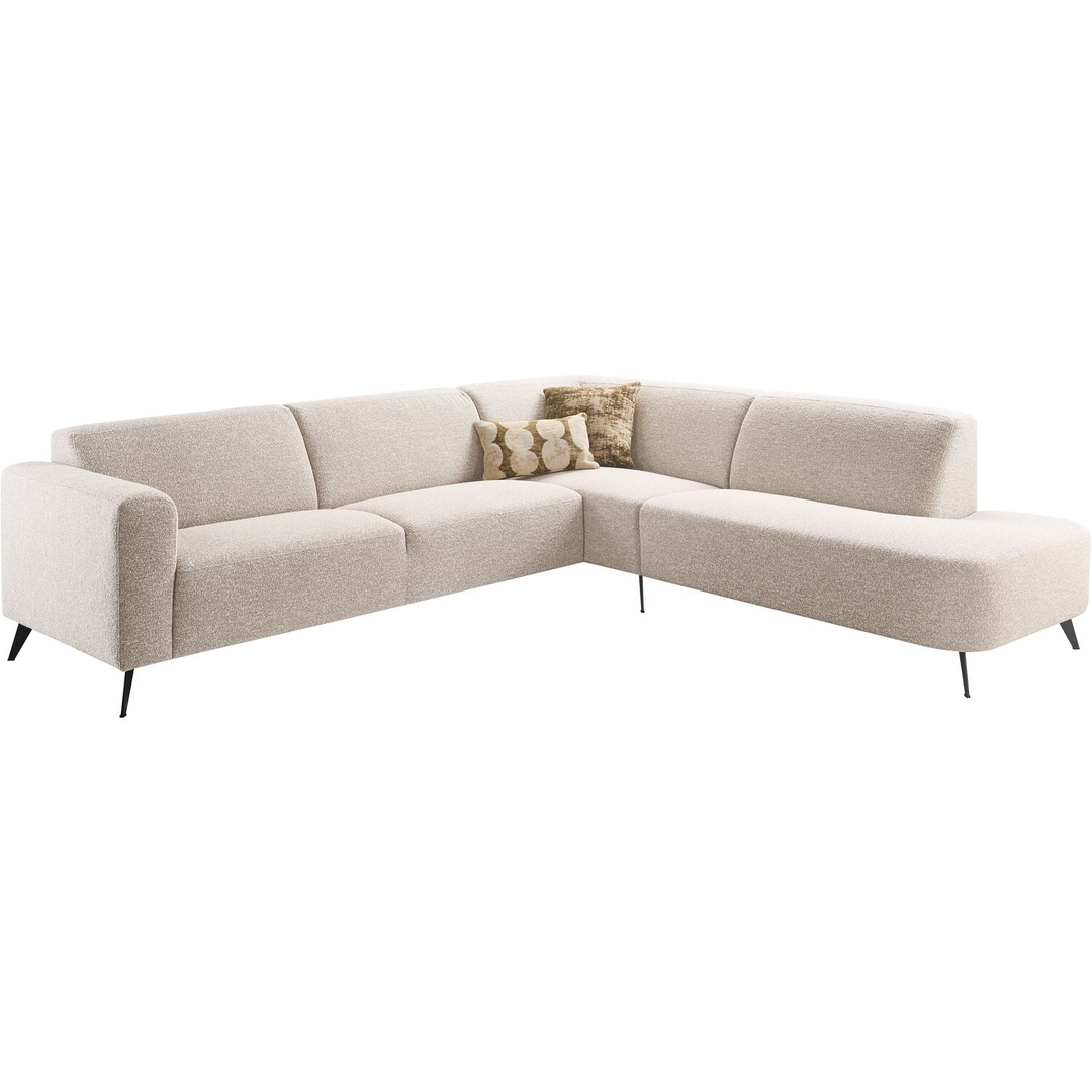 Hoekbank rechts Micco beige basic comfort