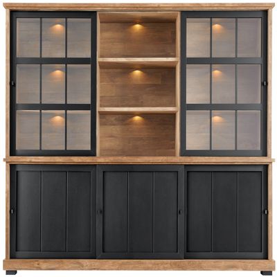 Vitrinekast Ladonia 210x209x50 cm