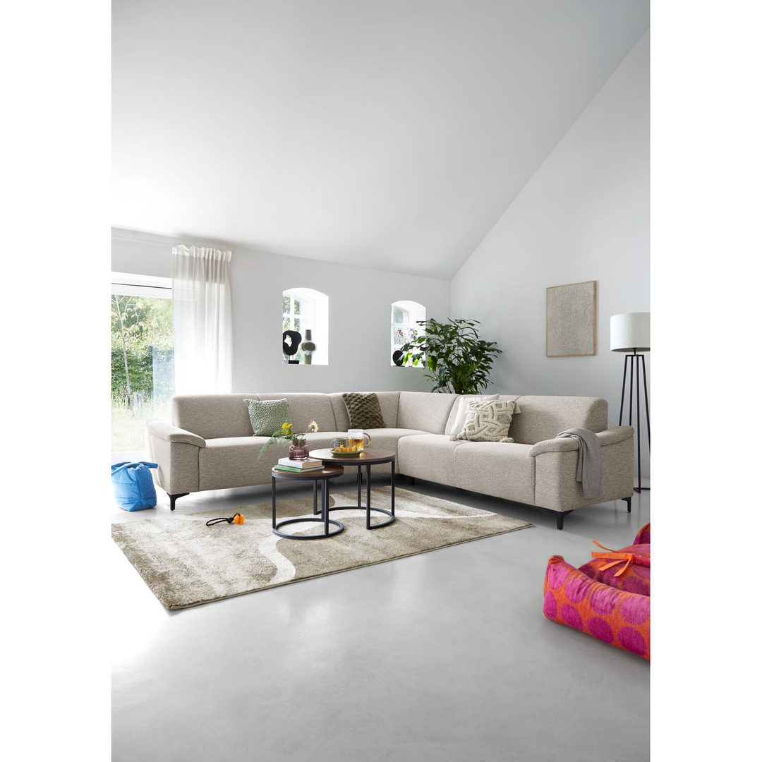 Hoekbank Aveiro beige excellent comfort