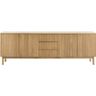 Dressoir Arrosto eikenhout 76x225x45 cm light roast