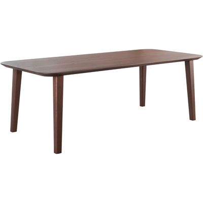 Eettafel Tavolo eikenhout 220x100 cm rechthoekig donkerbruin