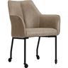 Eetkamerstoel Dura microvezel taupe