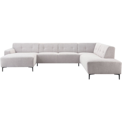 Hoekbank rechts Tordera grijs basic comfort