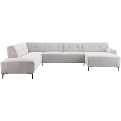 Hoekbank links Tordera grijs basic comfort
