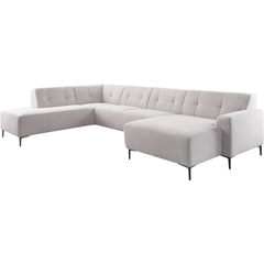 Hoekbank links Tordera grijs basic comfort