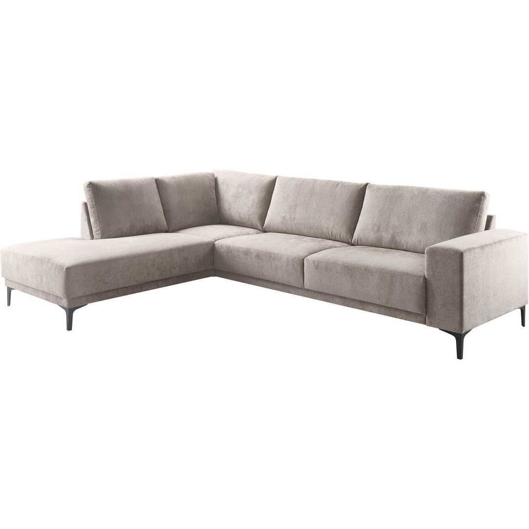 Hoekbank links Clanton taupe premium comfort