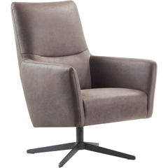 Draaifauteuil Varne microleder bruin basic comfort