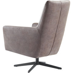 Draaifauteuil Varne microleder bruin basic comfort