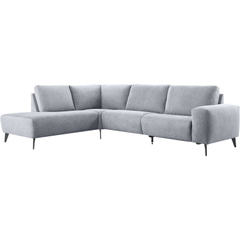 Hoekbank links Nyborg grijs basic comfort