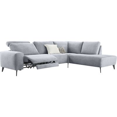 Hoekbank rechts Nyborg grijs relaxfunctie basic comfort