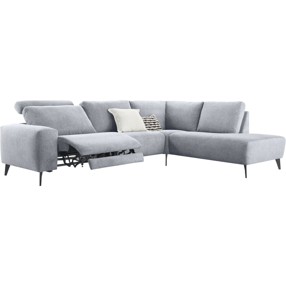 Hoekbank rechts Nyborg grijs relaxfunctie premium comfort