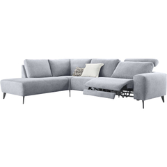 Hoekbank links Nyborg grijs relaxfunctie premium comfort