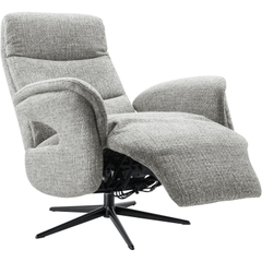 Relaxfauteuil Haslet medium grijs