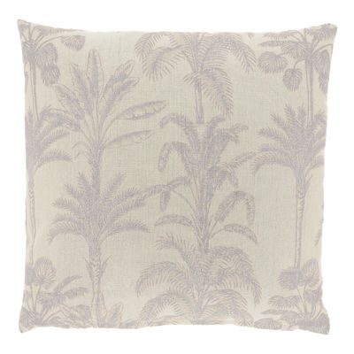 Sierkussen Canosa grijs met palmboom print