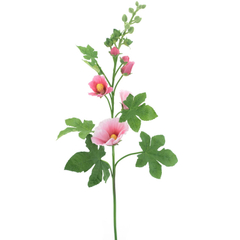 Kunstbloem Alcea roze