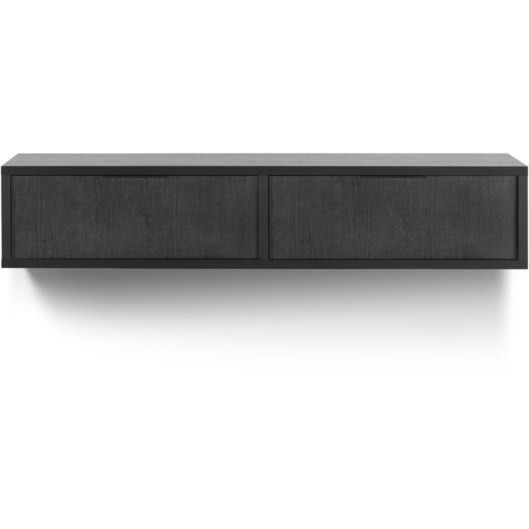 TV-meubel Verdio zwevend 161 cm zwart