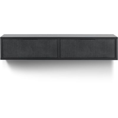 TV-meubel Verdio zwevend 161 cm zwart