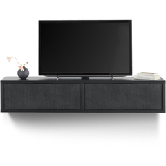 TV-meubel Verdio zwevend 161 cm zwart