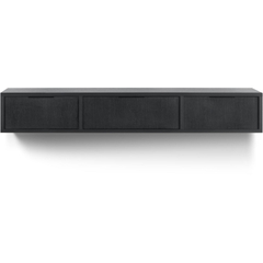 TV-meubel Verdio zwevend 206 cm zwart