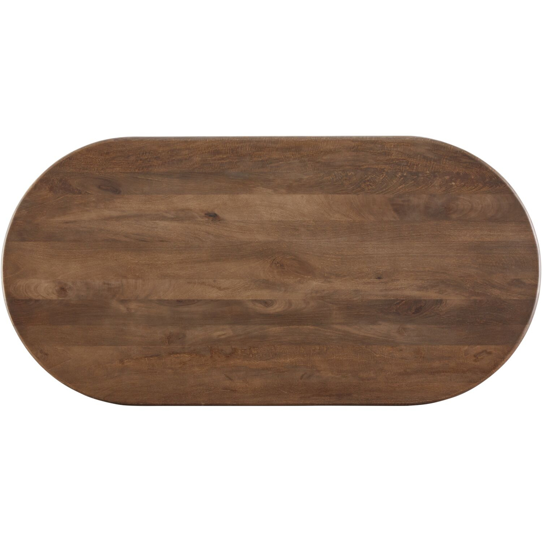 Eettafel Aseri mangohout 160x90 cm Deens ovaal