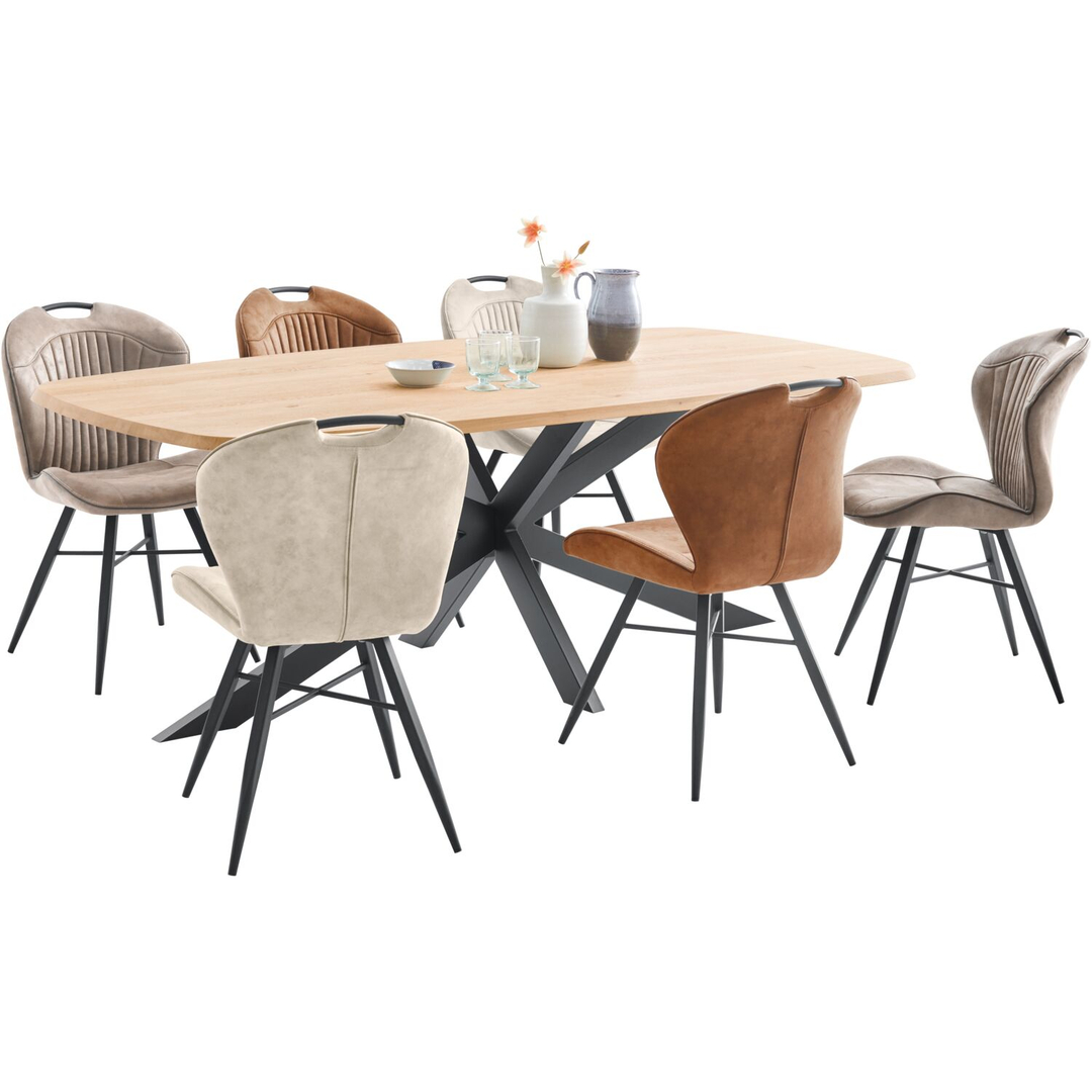 Eettafel Walden eikenhout 220x110 cm Deens ovaal