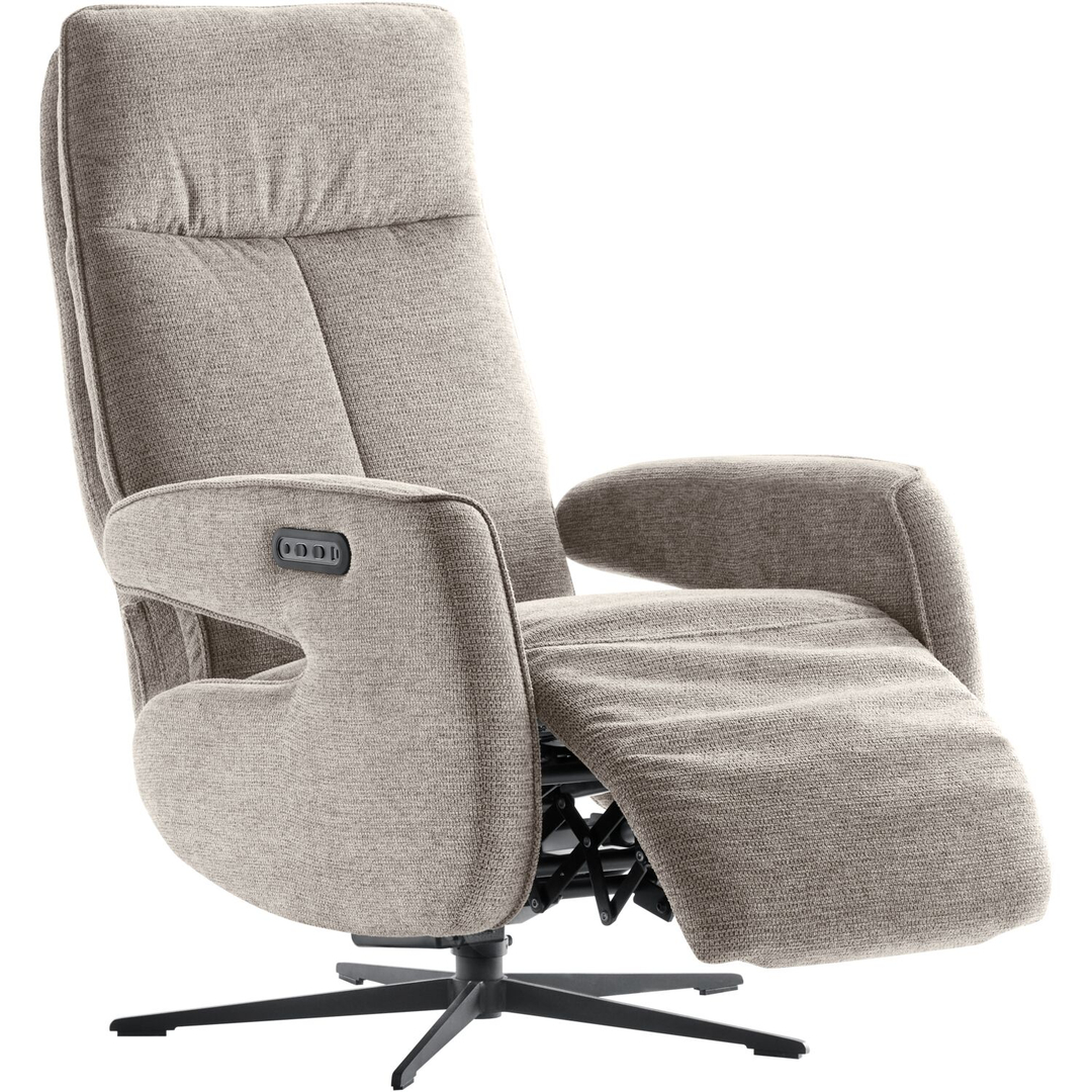 Relaxfauteuil Niland elektrisch grijs