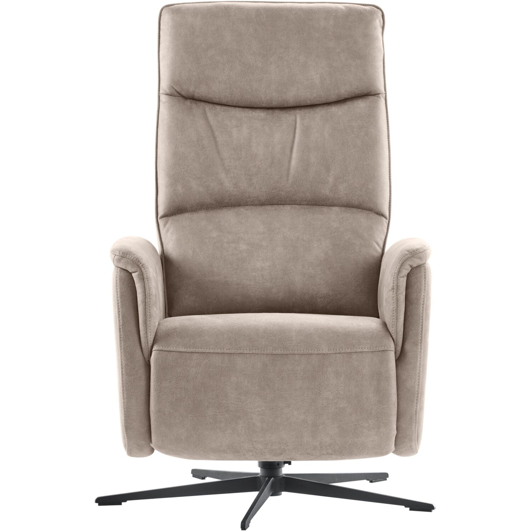 Relaxfauteuil Candora elektrisch microleder grijs