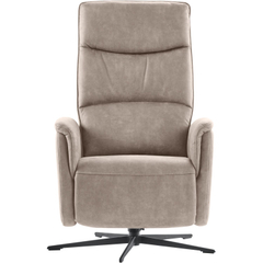Relaxfauteuil Candora elektrisch microleder grijs