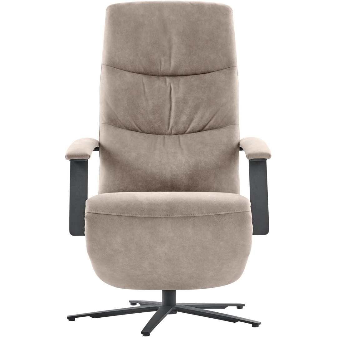 Relaxfauteuil Tofino elektrisch microleder grijs