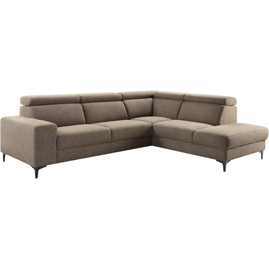 Hoekbank rechts Ixonia grijs basic comfort