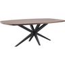 Eettafel Mascaro 220x120 cm Deens ovaal dark mango
