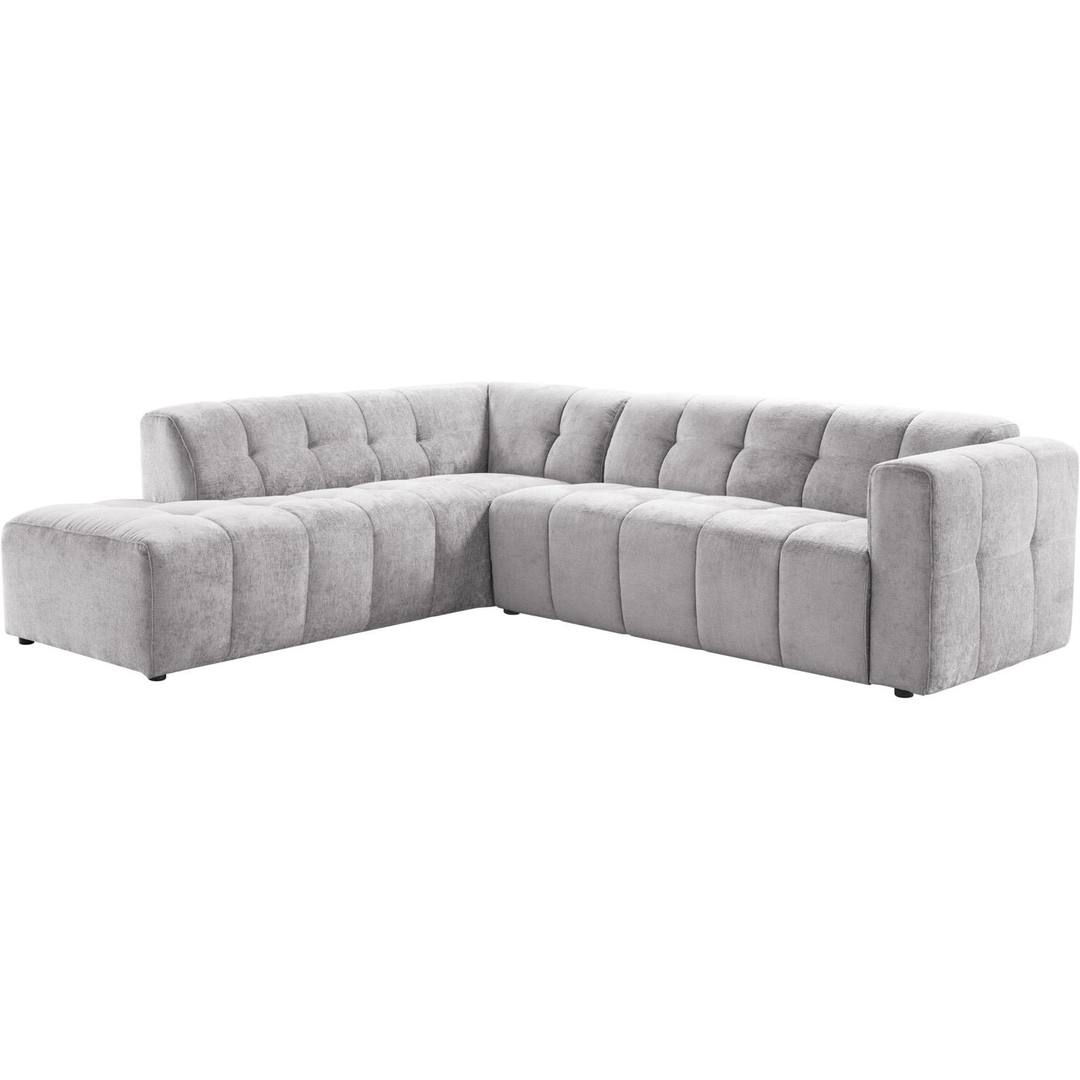 Hoekbank links Vizela grijs premium comfort