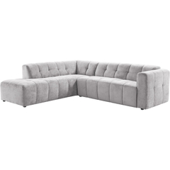 Hoekbank links Vizela grijs premium comfort