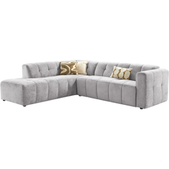 Hoekbank links Vizela grijs premium comfort