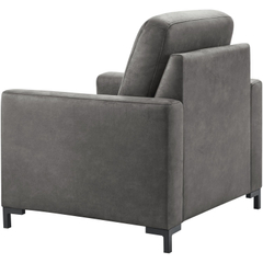 Fauteuil Mirtho microleder antraciet excellent comfort