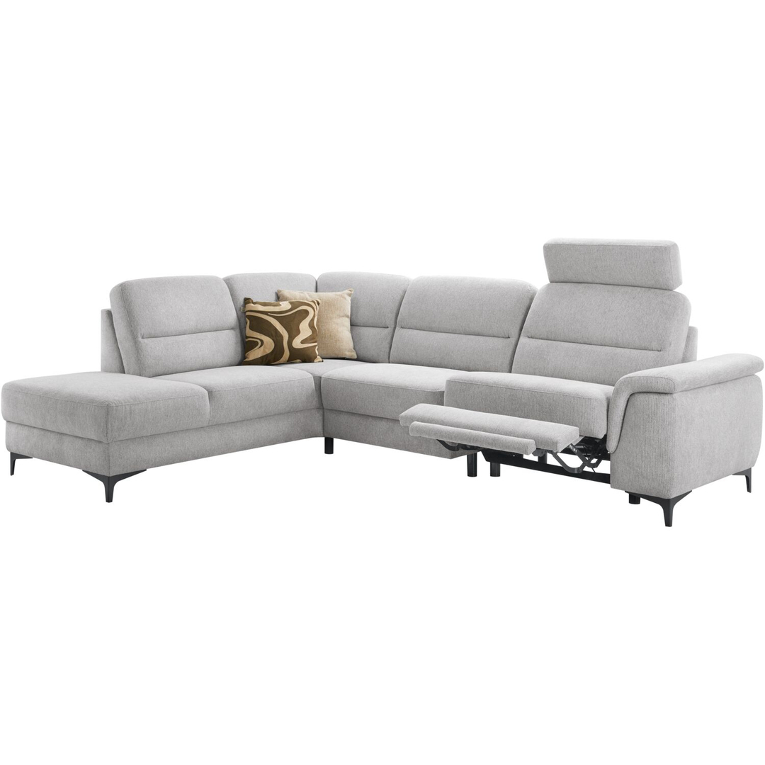 Hoekbank links Mirtho grijs relaxfunctie supreme comfort 