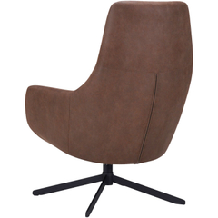 Draaifauteuil Kenmare microleder donkerbruin