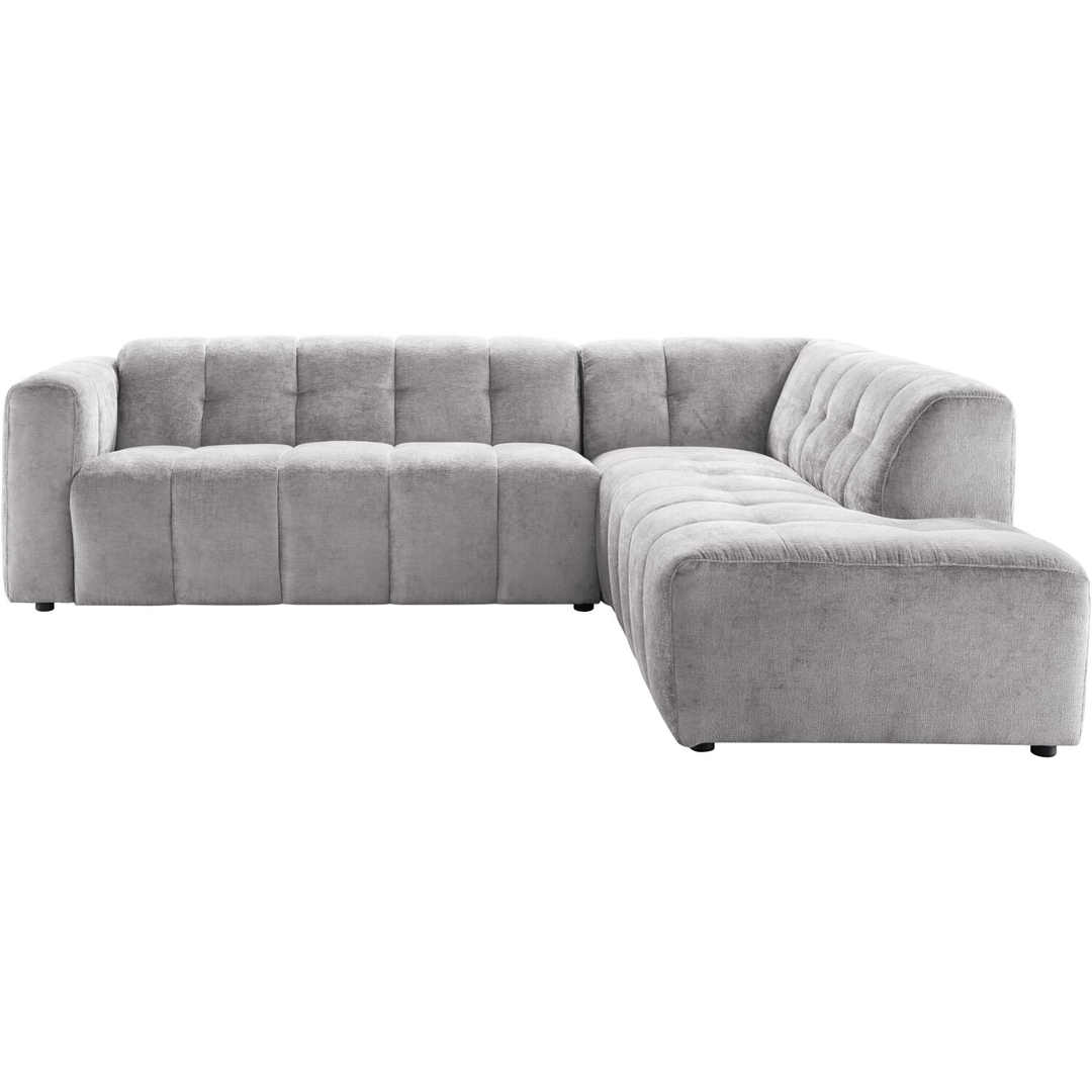 Hoekbank rechts Vizela grijs basic comfort