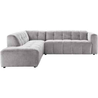 Hoekbank links Vizela grijs basic comfort
